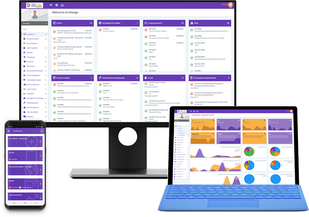 Mango QHSE Compliance Software made simple