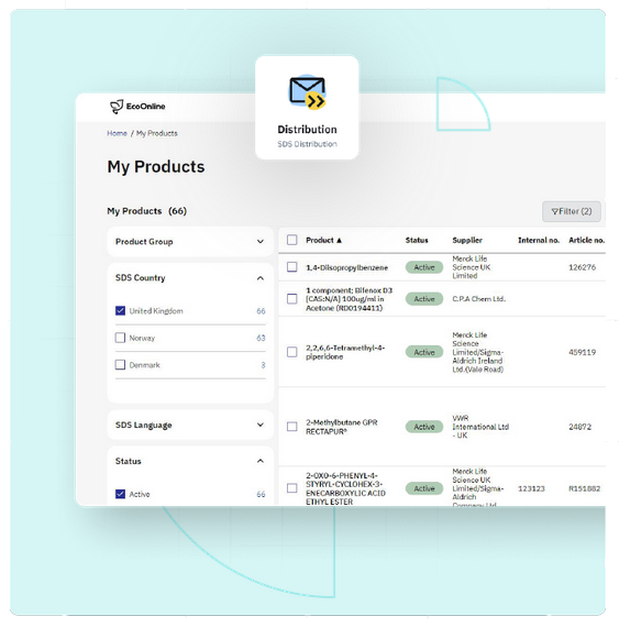Chem Manager Screens