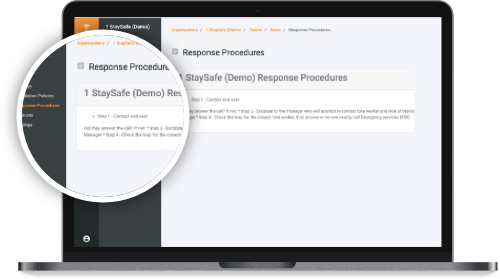 StaySafe Monitoring Hub Procedures